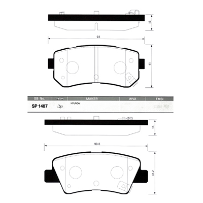 SP1406 Sangsin Brake