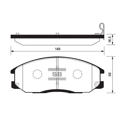 SP1157 Sangsin Brake