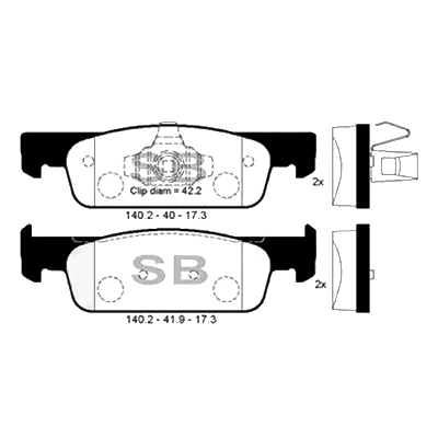 SP1787 Sangsin Brake