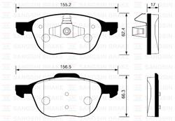 SP1260 Sangsin Brake