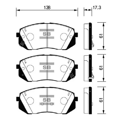 SP1848 Sangsin Brake