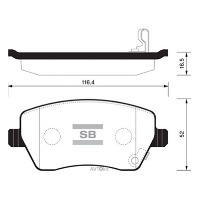 SP1564 Sangsin Brake